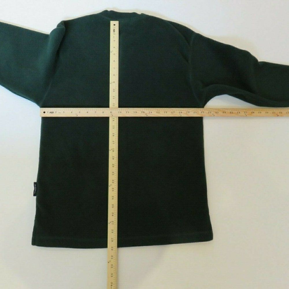 Nautica Sweater Adult Medium Green Pullover Button-Up NauTech Fleece Men's - Picture 8 of 10
